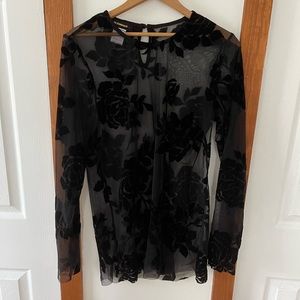 Alembika Floral Sheer Blouse